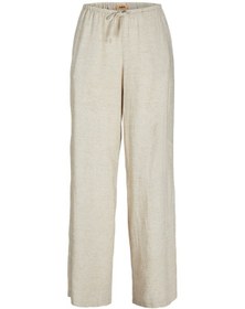 Resim Jack & Jones Kadın Keten Karışımlı Pantolon - Breeze - 12269769 Feather Gray 