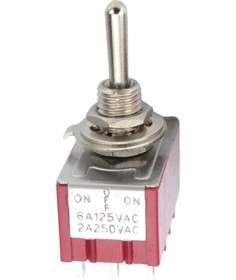 Resim Ayt Ic-148d On Off Onø6mm Mts-403 12 Pin Toggle Switch Buton Aç Kapa 29x18,1 Mm Aç Kapa 