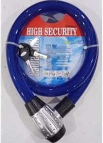Resim Motosiklet Kilit Motosiklet Çelik Halat Kilit 25x1500 Kilit Mavi Halat Killit 