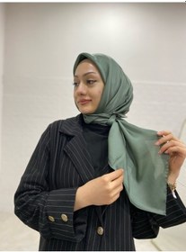 Resim Kristal Eşarp Koyu Mint Yeşili 