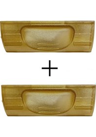 Resim Motek Gold Çamaşır Sepeti Yedek Parça Seti 40lt 80lt Uyumlu 2ad Golt Buton+2ad Golt Yan Klips Altın 