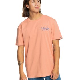 Resim Quiksilver Erkek Tişört Shadow Knock Kahverengi Günlük Giyim 
