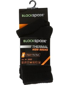 Resim Blackspade Siyah Çocuk Spor Çorap 42-9995 