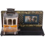 Resim Dekoratif Metal Kalemlik Çerçeveli Tramvay Temalı Hediyelik 