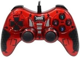 Resim JWIN Usb-1245 Pc Gamepad Bilgisayar Oyun Kolu - Kırmızı 