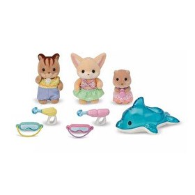 Resim Sylvanian Families Anaokulu Arkadaşları Havuz Eğlencesi Üçlüsü 5749 
