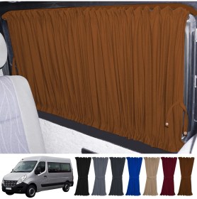 Resim Oto Pandami Renault Master 3. Nesil Uzun Şase 2010+ Uyumlu Taba Raylı Oto Perde Takımı 