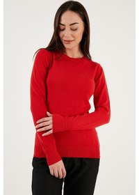 Resim Fashion Friends Bayan Kazak 24k0777k1 Kırmızı Kırmızı 