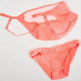 Resim Adisia Kız Çocuk Nar Çiçeği Bikini Takımı Nar Çiçeği 