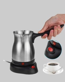 Resim 800w Paslanmaz Elektrikli Cezve Gizli Rezistans Ve Ergonomik Kulp 