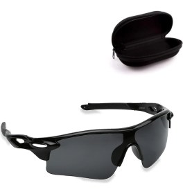 Resim Jwl Siyah UV400 Rüzgar Korumalı Bisikletçi Doğa Sporları Güneş Gözlüğü Outdoor Spor Gözlük 