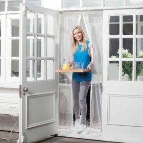 Resim Faytek Mıknatıslı Pencere Kapı Sinekliği Sineklik Tülü Perde (105CM x 205CM) 