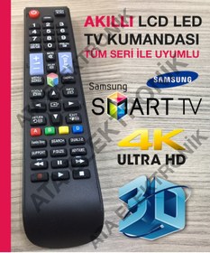 Resim ATAELEKTRONİK Samsung Bn59-01179a Lcd Led 3d Tv Televizyon Kumandası Samsung Tüm Modeller Uyumlu Mz1078 