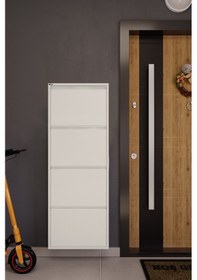 Resim Ceha 4'lü Metal Ayakkabılık - Beyaz K.AYK-4 /AB9010 