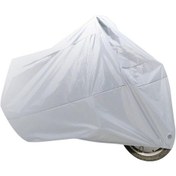 Resim 210t Gümüş Kaplamalı Bisiklet Kapağı Tam Motosiklet Kapağı Sağlam Polyester Yağmur Geçirmez Bisiklet Koruyucu 