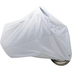 Resim 210t Gümüş Kaplamalı Bisiklet Kapağı Tam Motosiklet Kapağı Sağlam Polyester Yağmur Geçirmez Bisiklet Koruyucu 