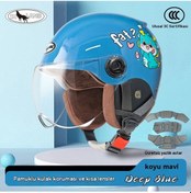 Resim Eternal Luck Dört Mevsime Uygun Açık Çocuk Kaskı L003 Koyu Mavi 