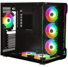 Resim PERFORMAX Gaming KASA ATX PSUSUZ 6XFAN WARMECH RGB SİYAH WARMECH-BL 