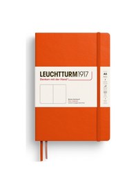 Resim Leuchtturm1917 Not Defteri Orta Boy A5 , Sert Kapak, 251 Numaralandırılmış Sayfa, Düz, Kabak Turuncu 