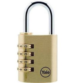 Resim Yale 40mm Şifreli Pirinç Asma Kilit brass Combination Padlock 