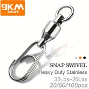 Resim 20/50/100 Adet Ağır Hizmet Tipi Paslanmaz Çelik Bilyalı Balıkçılık Döner Halka Hızlı Bağlantı Kelepçeleri - 33/220 Ağırlık Kapasitesi Tuzlu ve Tatlı Su Hattı - Serbest Döner Halkalar (0#/8#/4#/6#/8#/0#/1#/2#/5#/7#/9#/20#/30#/40#/50#/ 