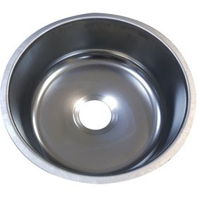 Resim Krom Eviye Geniş Sifon Yuvarlak Desenli Sifonsuz Eviye 38 CM 