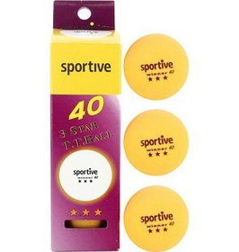 Resim Sportive Winner Masa Tenisi Pinpon Topu 3'lü-5118 
