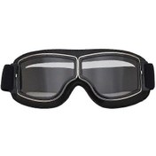 Resim Vintage Motosiklet Gözlükleri Deri Sürüş Off-road Çizilmeye Karşı Toz Geçirmez Gözlükler Erkekler Kadınlar Yetişkinler İçinsiyah-c 