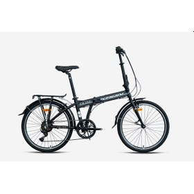 Resim Kron Fd 750 24 Jant Katlanır Bisiklet Siyah-beyaz Siyah - Mavi 