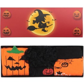 Resim Bross 3 Lü Halloween Kutulu Çocuk-aile Çorap Kombi 