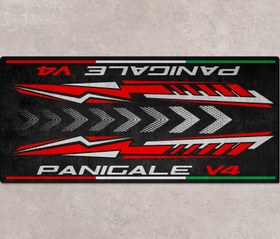 Resim PANIGALE V4 İçin Tasarlanmış Motosiklet Matı - MM7187 - Kişiye Özel / 260cm x 120cm 