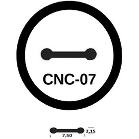 Resim Contacall Cnc Kızak Fitili Cnc Sıyırıcı Contası 5 Metre Siyah 