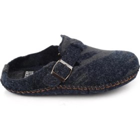 Resim Gezer 15405 Erkek Keçe Sessiz Kaymaz Hafif Taban Ev Misafir Terliği 