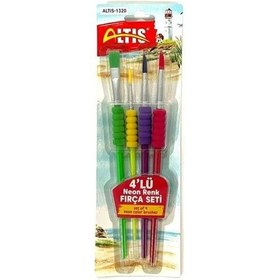 Resim Altis Fırça Seti Neon Renk 4 Lü 1320 