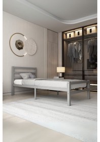 Resim Aksviva Buhara Tek Kişilik Metal Ferforje Karyola 