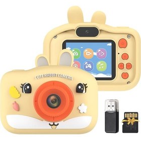 Resim Singree Çocuklar İçin Çift Lensli 1080p Dijital Fotoğraf Makinesi - 32gb Hafıza Kartı, 8x Zoom Ve Oyun Özellikli 