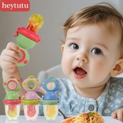 Resim Heytutu Dinozor Temalı Silikon Bebek Meyve Suyu Besleyici - Döner İtme Tipi, Gıda Sınıfı, Çocuklar İçin Mükemmel | Canlı Renklerde Dağınıklık Olmayan Meyve Suyu & Yemek Takviyesi Dispenseri, Heytutu 