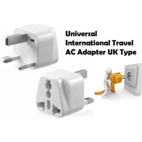Resim Derwell Ingiltere, Hong Kong, Irlanda, Kıbrıs Seyahat Fişi Adaptörü Tip G Plug Adapter Üniversal 3 Pinli 