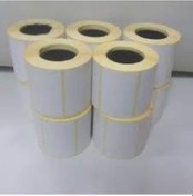 Resim 40x80 Kuşe Barkod Etiket 10 Rulo 5000 Adet 