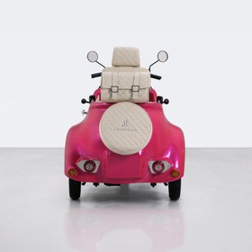 Resim Elektrikli Moped | Sunset Pink - Kurşun Asit - 60V 22 Ah 