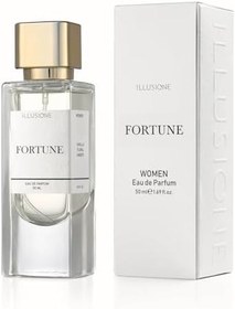 Resim Illusione Fortune EDP Kadın Parfüm 50ml | Vanilya-Çiçeksi-Amber | Narenciye, Paçuli, Sedir, Sandal 