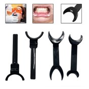 Resim Ortodontik Dudak Gerdirici, Siyah Polipropilen Diş Ağız Açıcı, Üst & Alt Diş Genişletici, Diş Hekim Araçları 