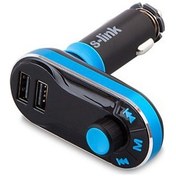 Resim S-link SL-FM66 SD/Usb Destekli + 2.1A Usb Şarj Portlu Fm Transmitter 