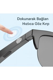 Resim ATLT ATLANTİS S6 SMART GLASSES AKILLI GÜNEŞ GÖZLÜĞÜ HOPERLÖR MİKROFONLU UV KORUMALI UNİSEX POLARİZE LENS 