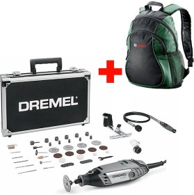 Resim Dremel 3000-3 /45 130 W Elektrikli Çok Amaçlı El Motoru - F0133000VF + Bosch Sırt Çantası 