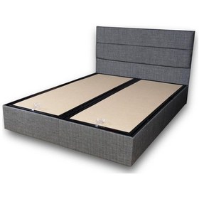 Resim Nironyatak Niron Silver Baza Ve Başlık Seti 180X200 Cm Çift Kişilik Kaydırma 