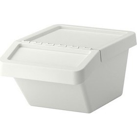 Resim IKEA Sortera Çöp Kutusu 37 Litre, Beyaz 