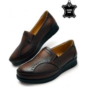 Resim Kadın Taba Hakiki Deri Içi Deri Comfort Tam Ortopedik Anne Ayakka Taba-kemik Taba 