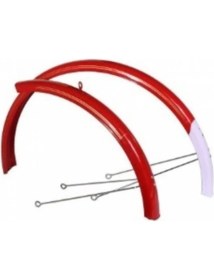 Resim PremiumPort 26X200 Çamurluk Takım, Bisiklet Için Kırmızı Renkli Set 