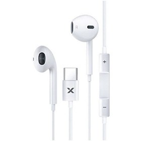 Resim K20 Earbuds 1.2 M Type-C Kablolu Mikrofonlu Kulak İçi Kulaklık Beyaz 